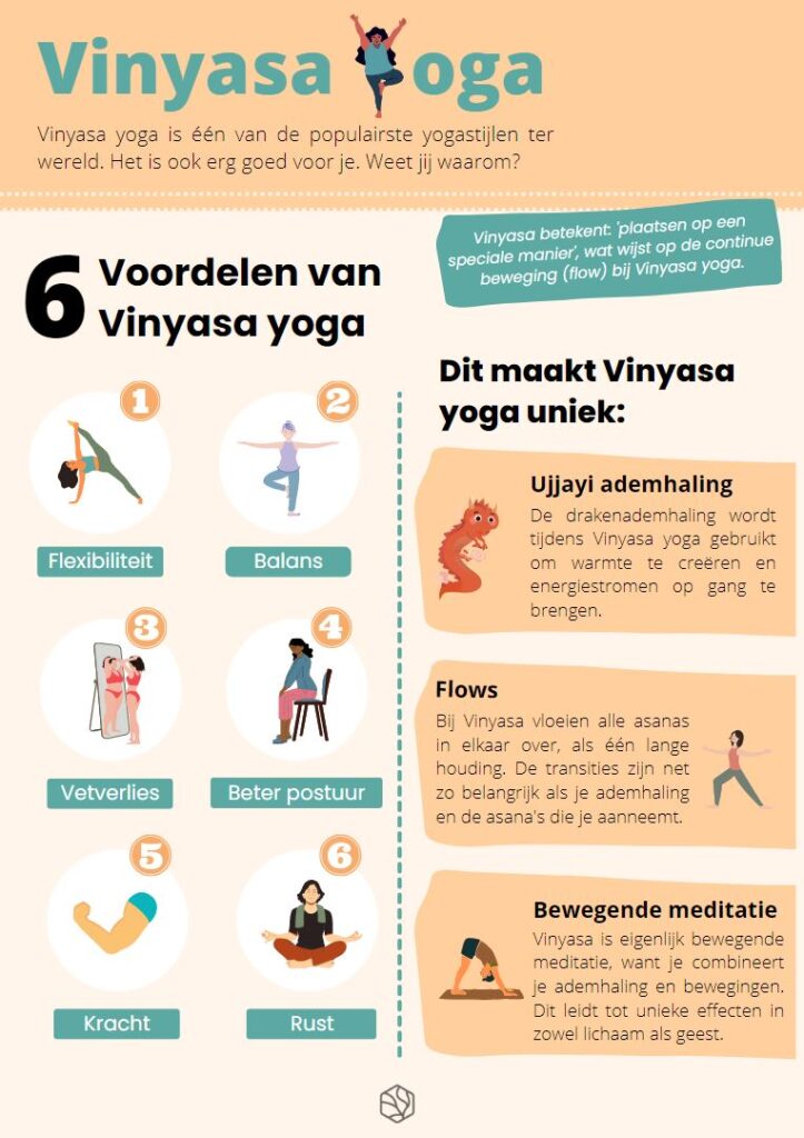 Vinyasa yoga infographic Mindcelium